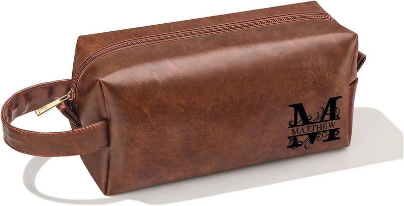 JSENGIFT Matthew Anniversary Birthday Gifts for Husband Dad from Wife Daughter, Christmas Valentines Fathers Day Ideas Mens Gifts for Him Dad Brother Husband Grandpa Toiletry Bag for Men - Image 1